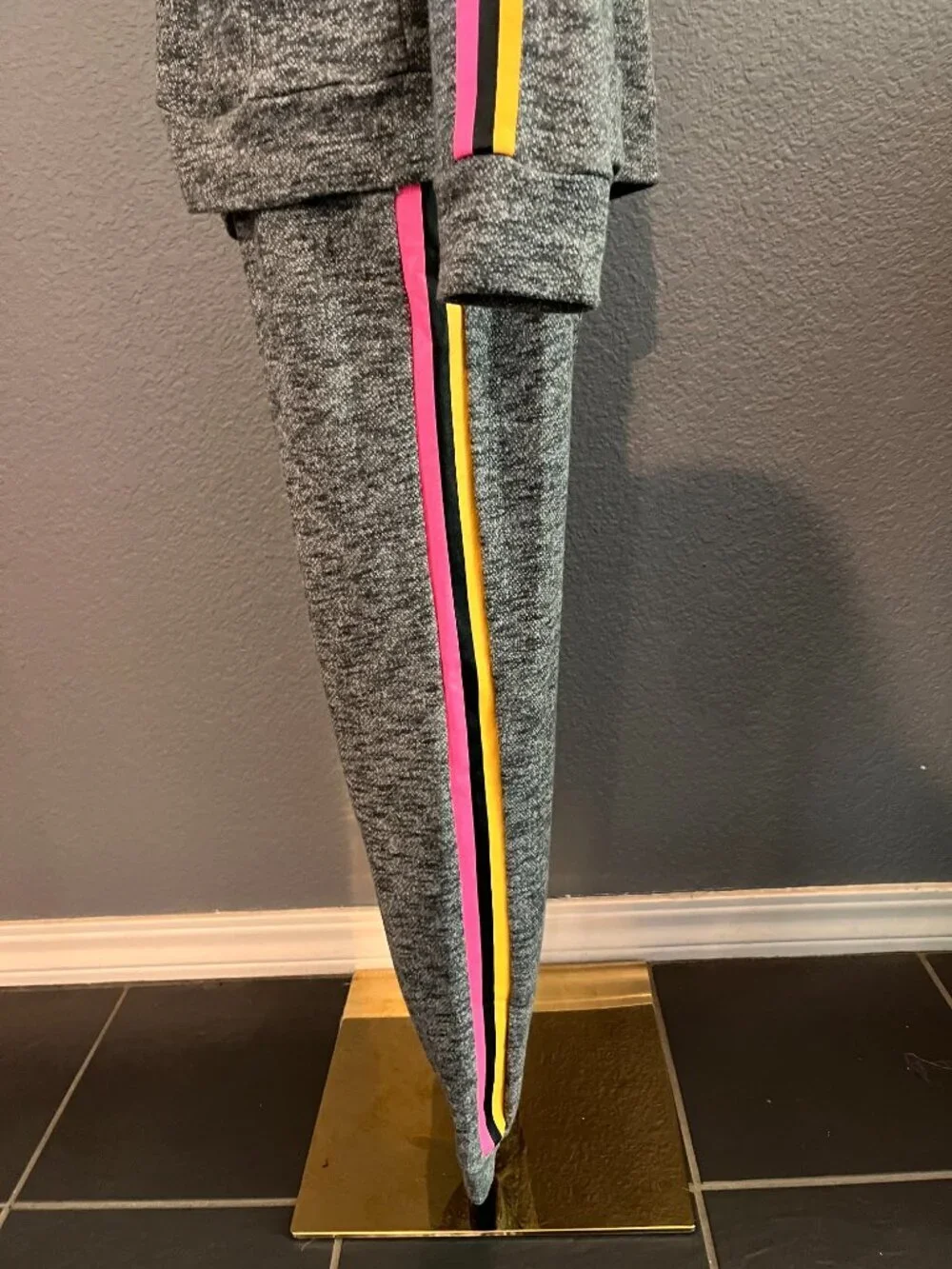 LE SUPERBE FRENCH TERRY GOOD DAYS TRACKSUIT NO BAD DAYS 2 PIECE PANTS & HOODIE M